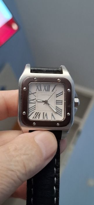 CARTIER cu baterie și curea din piele naturala