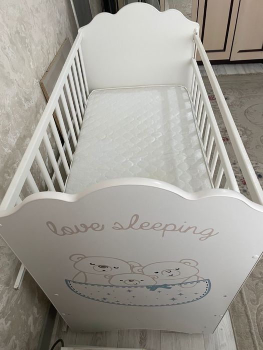 Детский манеж с выдвижным ящиком