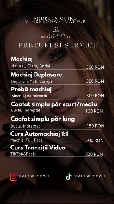 Servicii Machiaj București Piața Unirii