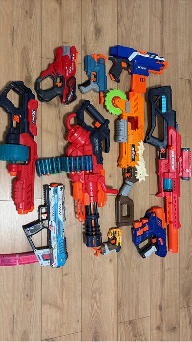 ОРИГИНАЛ NERF Винтовка стреляет далеко в комплекте прицел и пули