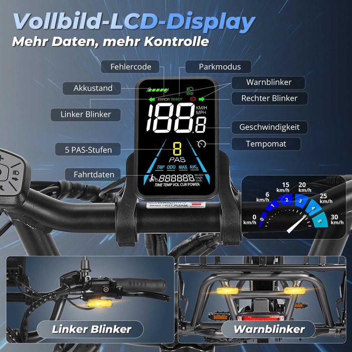 tricicleta electrica adulti pliabila 20 inch 48V/750W/20Ah