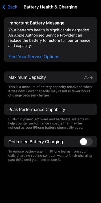 iPhone 12 Pro 128GB Gold, 75% baterie