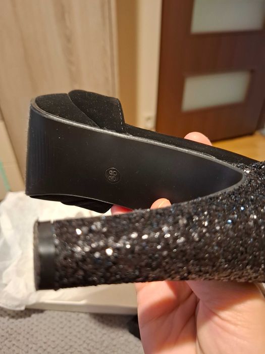 Pantofi negri eleganti cu platformă nr 38