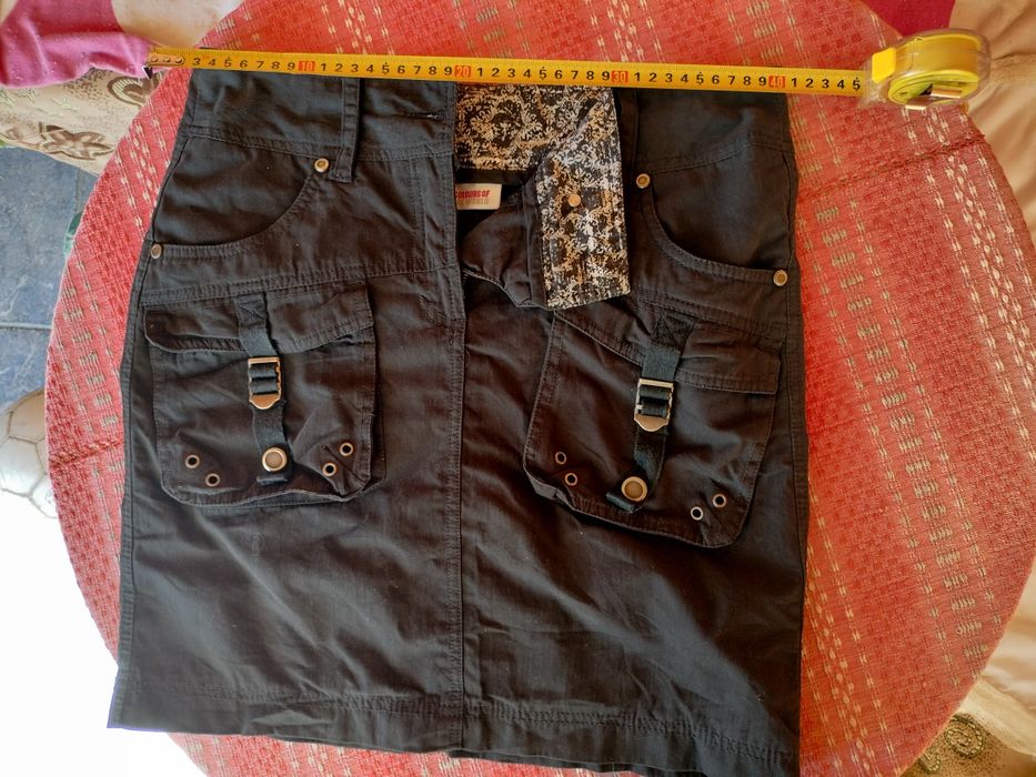 Fustă scurtă damă "Colours of the World" Stil utilitar Mărime 36 S