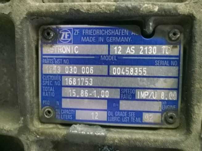 Cutie de viteze ZF Astronic 12AS2130TD DAF XF105 - Piese de schimb DAF