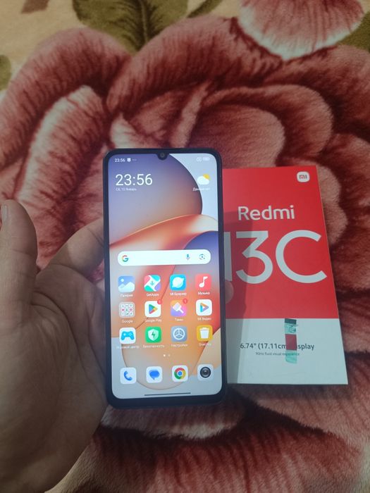Xiaomi Redmi 13C 8+8/256GB Black Igravoy Karobka Holati Yaxshi Otlicni