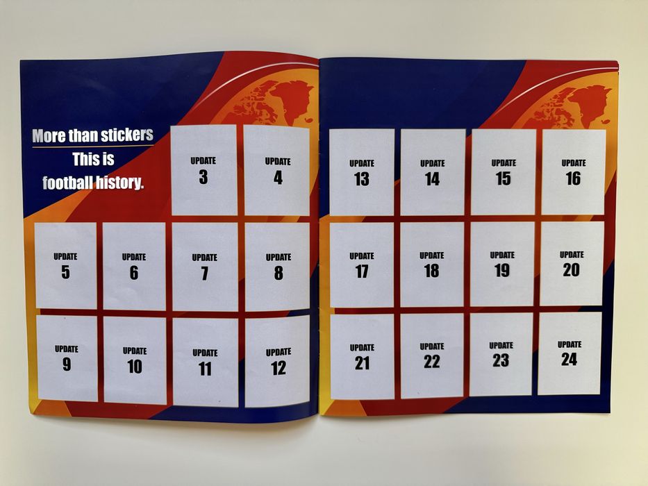 Mini-album pentru UPDATE SET si EXTRA-STICKERE compatibil cu albumul PANINI WORLD CUP 2026™