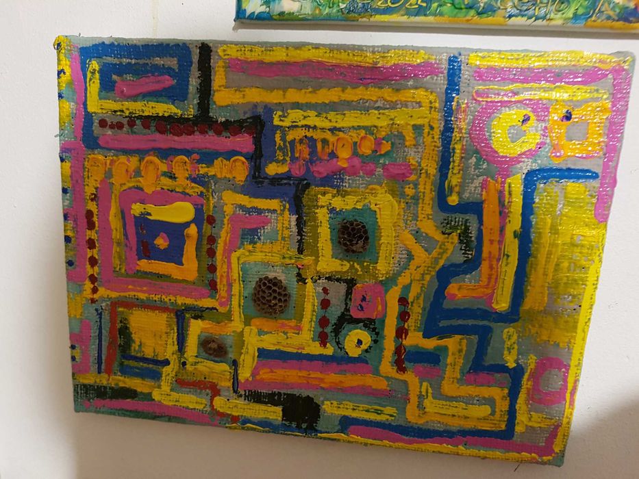 Картина поле шарж