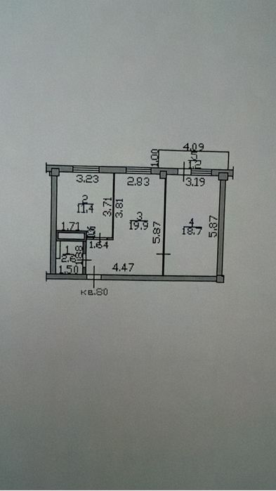 Продам 2х ком квартиру