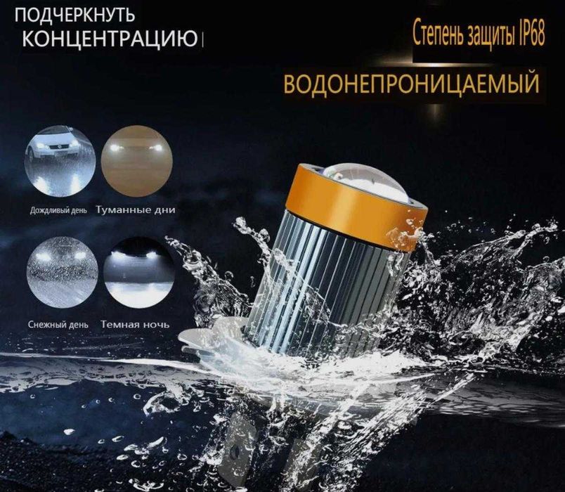 авто лампа Н7 мини линза