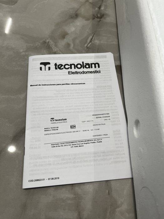 Plita electrica ceramica tecnolam