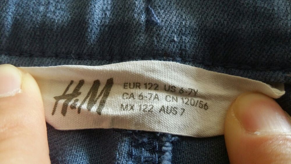 Детски дънкови къси панталони/бермуди