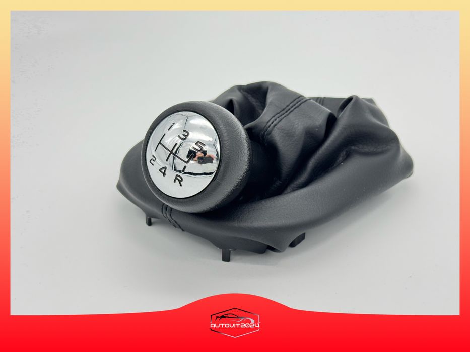 Peugeot Скоростен лост, топка и маншон Пежо 307, 207 кожа