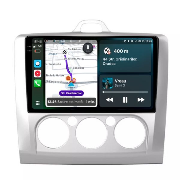 Navigatie Android Ford Focus 2 Carplay Android Auto + Camera Marsarier