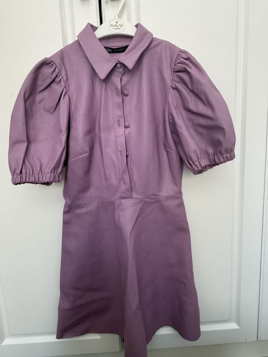 Кожаное платье Zara