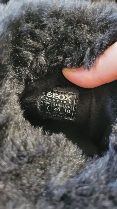 Cizme din piele întoarsă GEOX