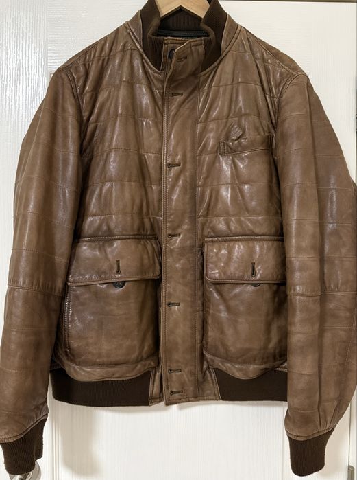 Мъжко кожено яке Massimo Dutti