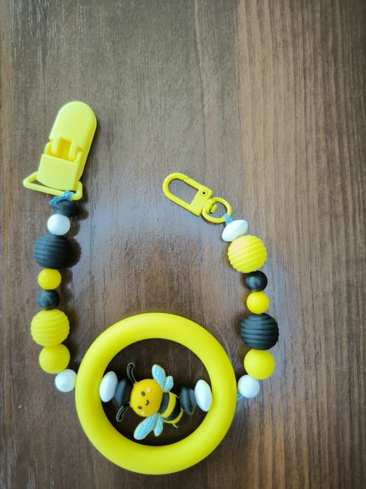 Силиконов клипс за биберон или гризалка