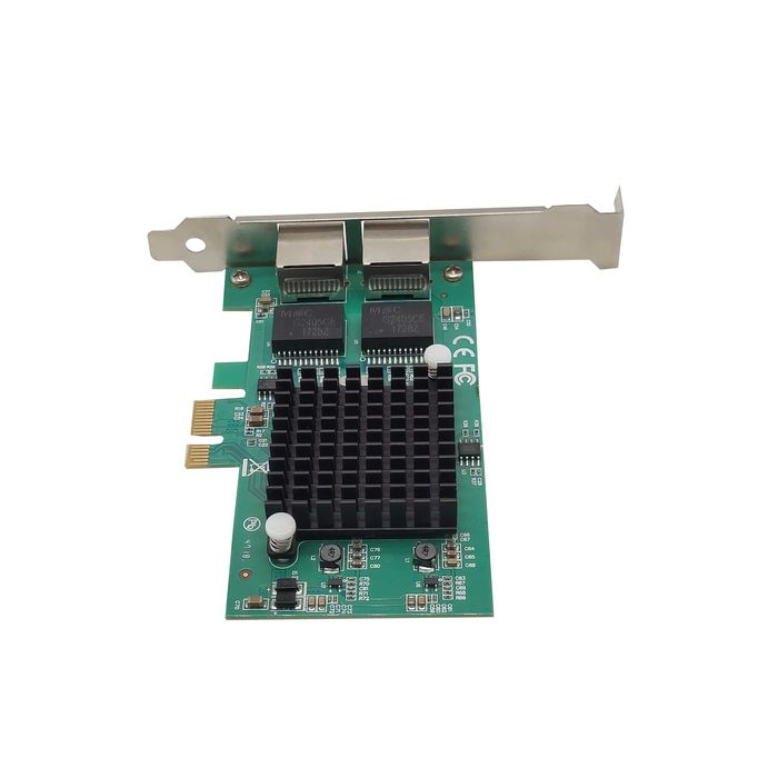 Адаптер сетевой LAN Pci-E 2хRJ45 Intel 82575