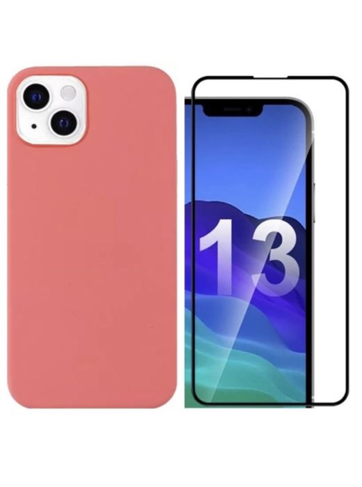 Iphone 12/13 PRO/MAX/MINI Husa Safe Guard Catifea si Folie Sticla 21D