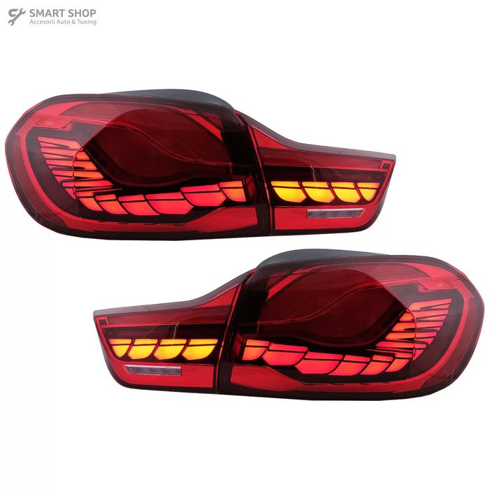 Stopuri OLED BMW Seria 4 F32 F33 F36 M4 F82 F83 (2013-03.2019) Rosu cu