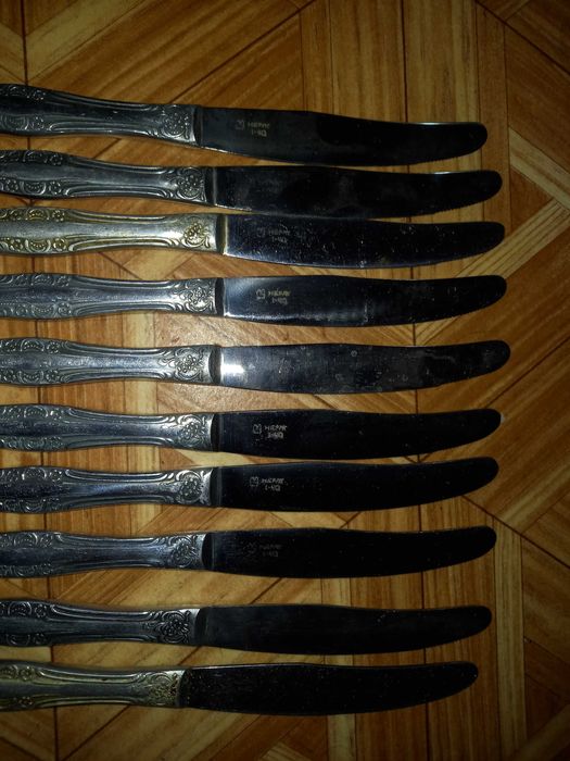 Столовые Ножи-10 штук, СССР нержавейка, новый