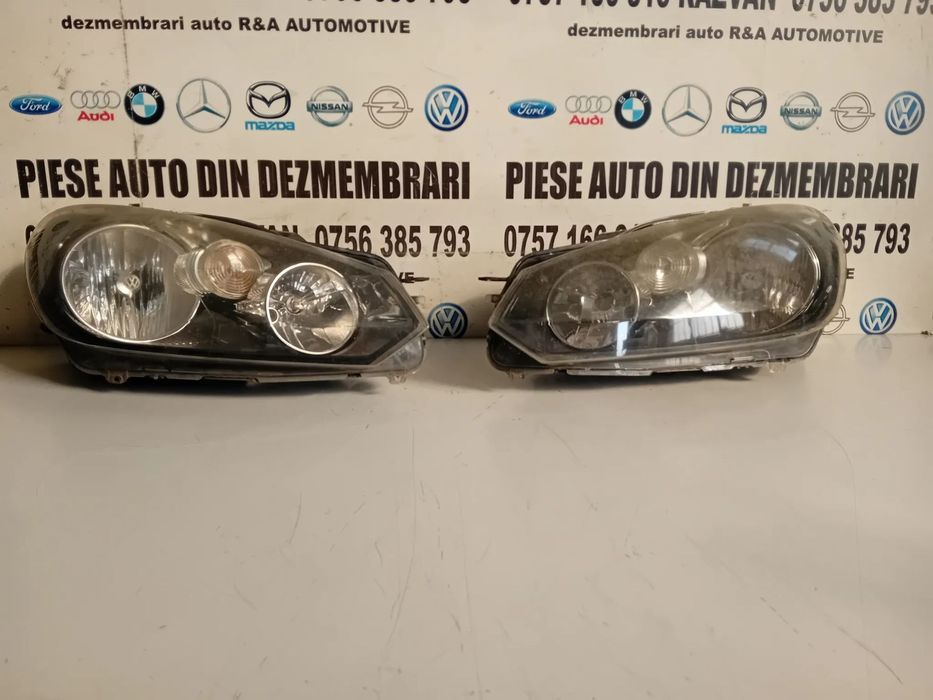 Faruri Far Stanga Dreapta Halogen Vw Golf 6 VI Volan Stanga Cod 5K1941005M 5K1941006M 2008-2013