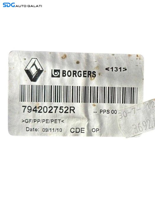 Polita Tavita Capac Portbagaj Renault Scenic 3 2009 - 2016 Cod 794202752R [LR1042]