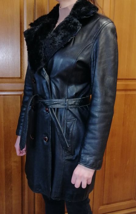 Кожено палто ЕСТЕСТВЕНА кожа