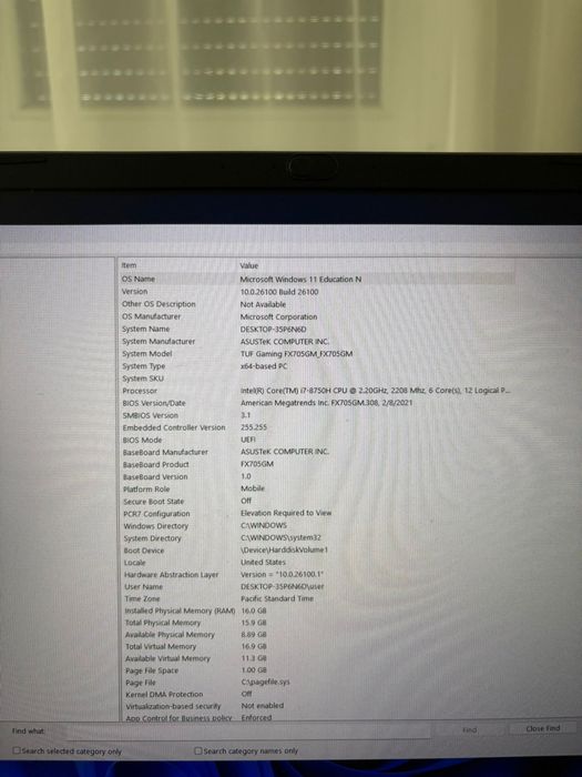 Laptop Asus Gaming TUF