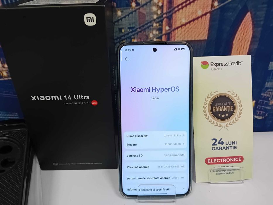 Xiaomi 14 Ultra (34975/30 Pacurari 2) Garantie 2 Ani!