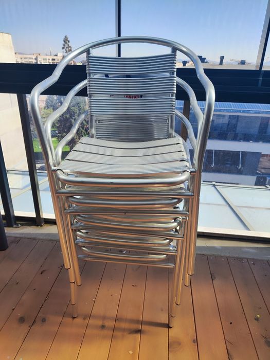 Здрави алуминиеви стола за градина