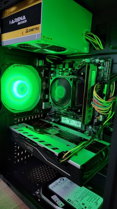 Pc gaming Rx 580/Ryzen 5 1600AF/16gb ram Gta V Fortnite Cs