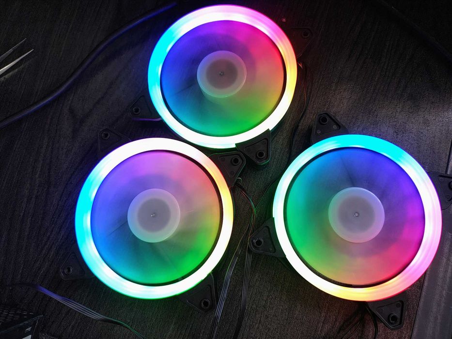 3 X Cooler Ventilator Njoy RGB 120mm.