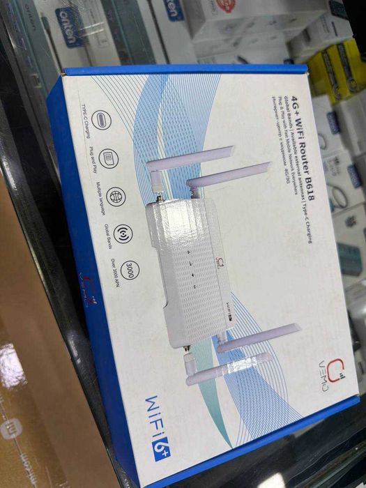 4G+ Modem WI-Fi Router Vemo B618 WiFi 6+ LTE Cat6. Есть доставка