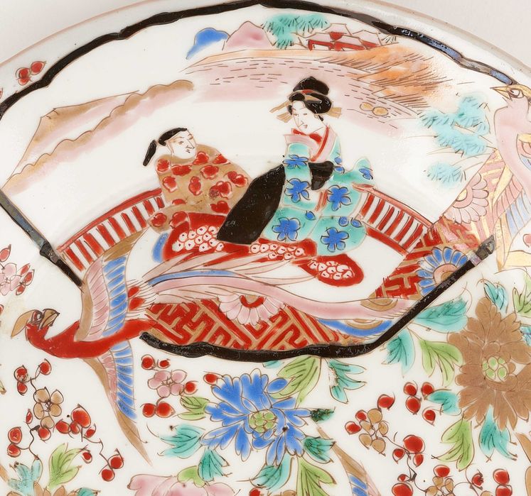 Platou din portelan - Japonia,perioada Meiji 1860-188