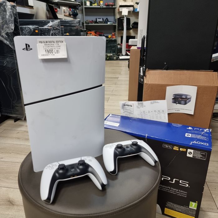 Amanet F28: Consola Playstation PS5 Slim Digital edition factura Altex