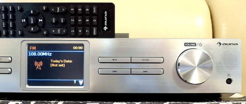 Auna  iTuner 320 BT Digital Hi-Fi Tuner with Bluetooth and WiFi ,Spotify Connect ,Internet, DAB+ and FM Tuner, DLNA & UPnP, USB ,Network Media Player