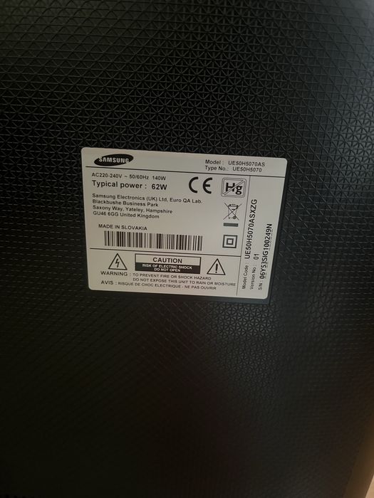 Plasma samsung 121 cm
