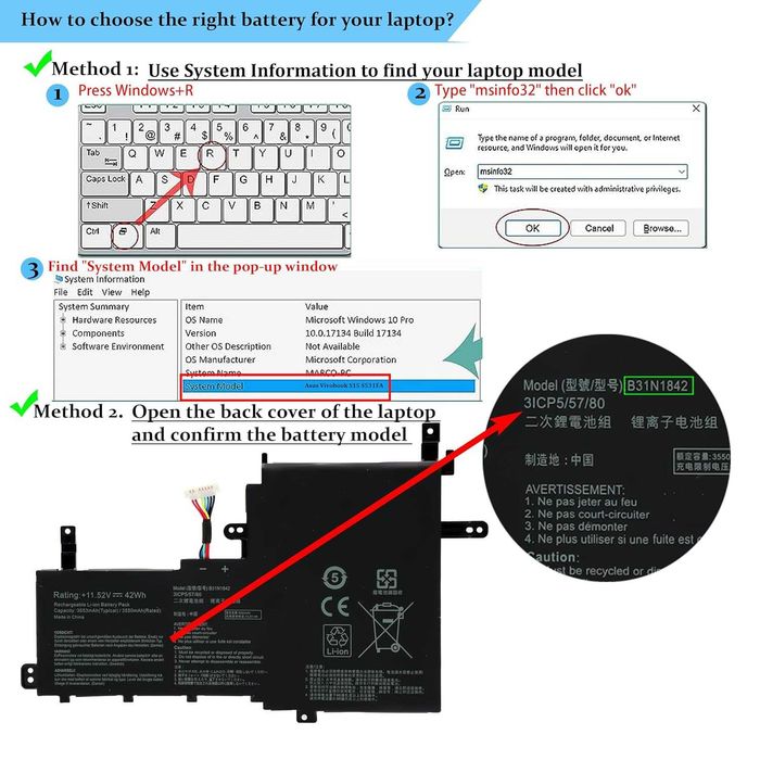Baterie Laptop ASUS K513 S15 S531 M513 X513 Noua!