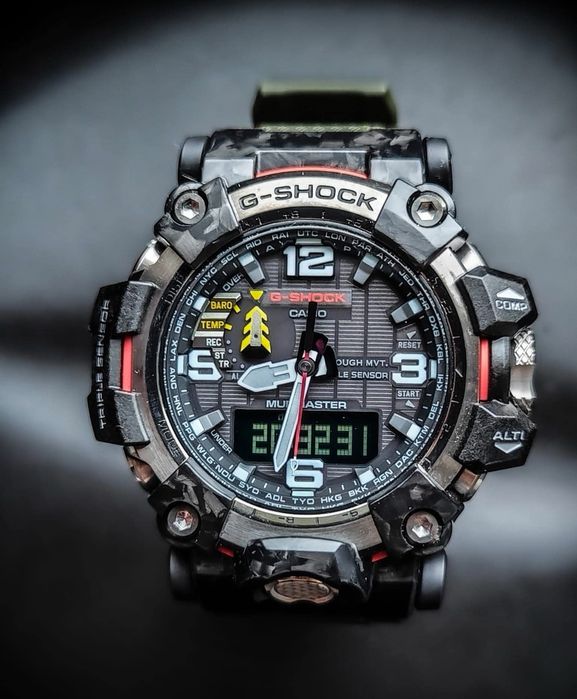Casio G-Shock Mudmaster GWG-2000 cu cutie originală - Carbon Triple Sensor