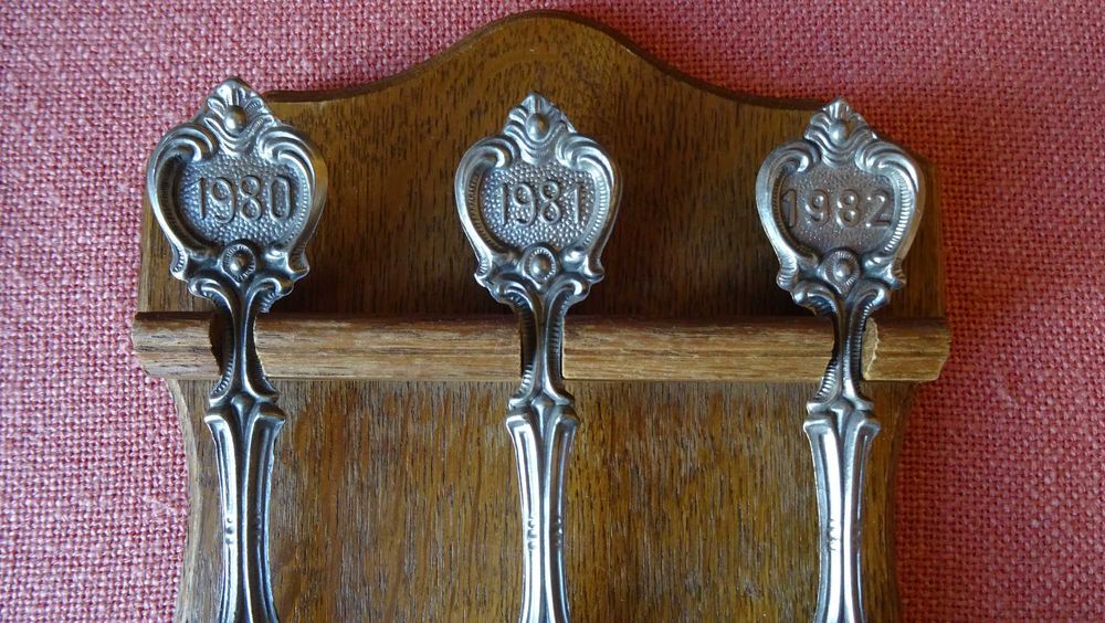 Винтидж комплект калаени лъжици  Zinn Germany