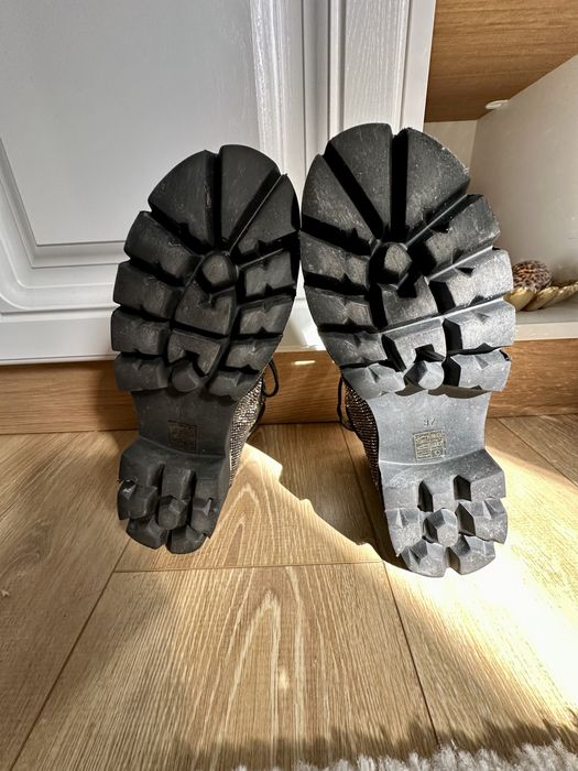 Bocanci Eva Minge, piele intoarsa, zirconiu - 37