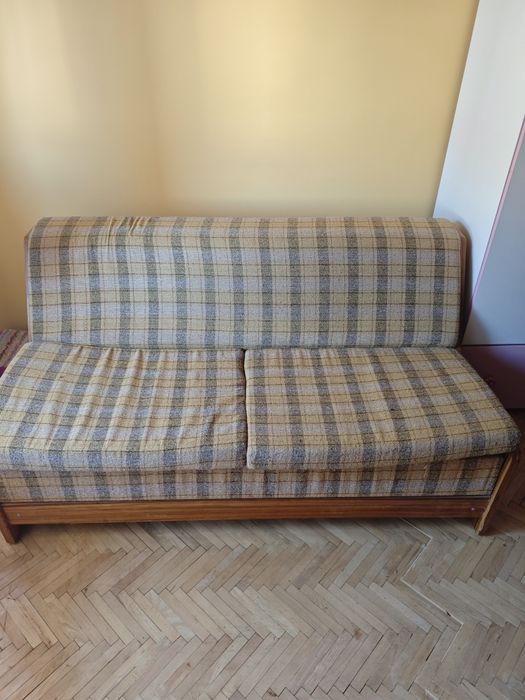 Разтегателен диван/легло с допълнителен матрак