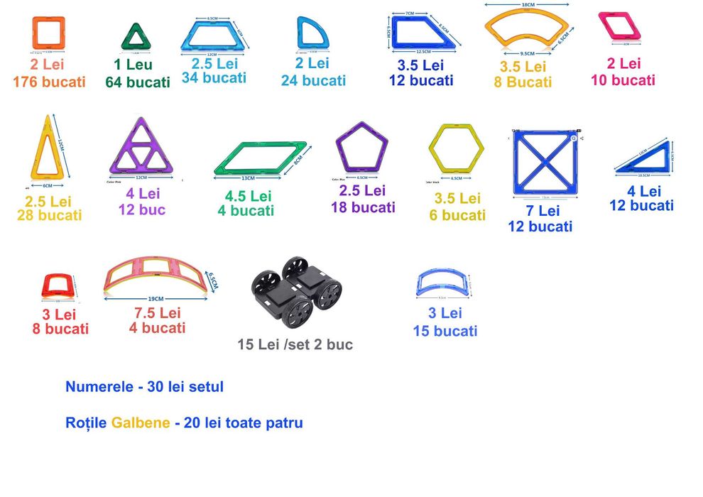 Blocuri de constructii magnetice, jucarii de construit pentru copii