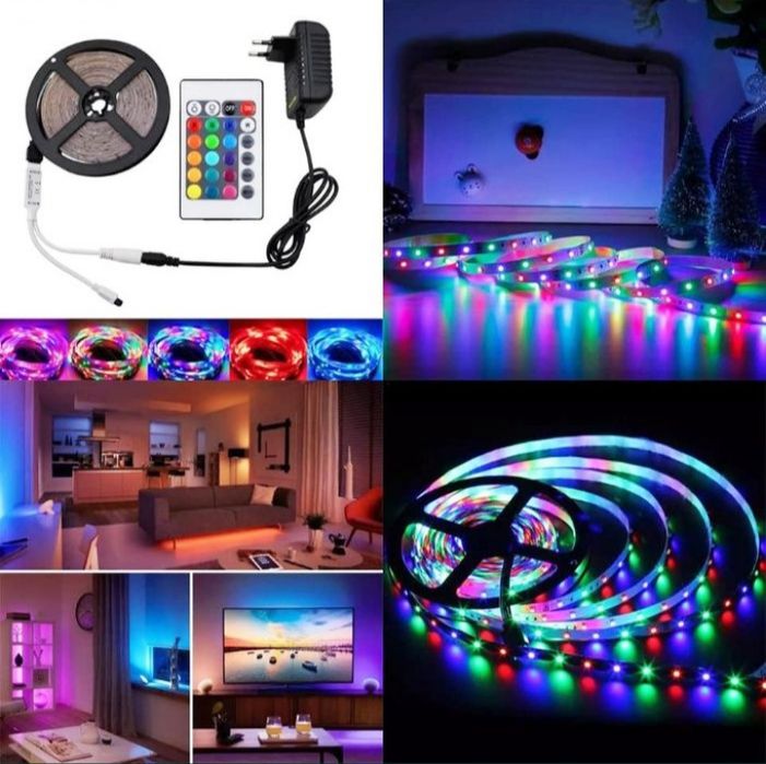 LED лента 5 метра, Многоцветна