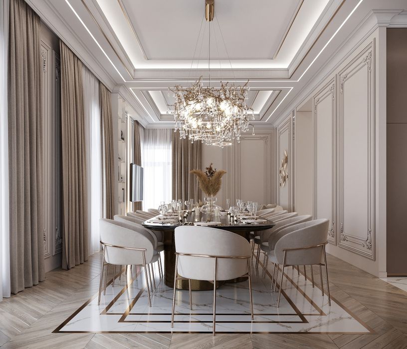 дизайнер интерьер неоклассика