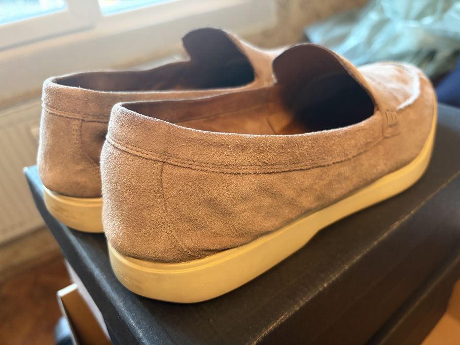 Бежови мокасини Massimo Dutti