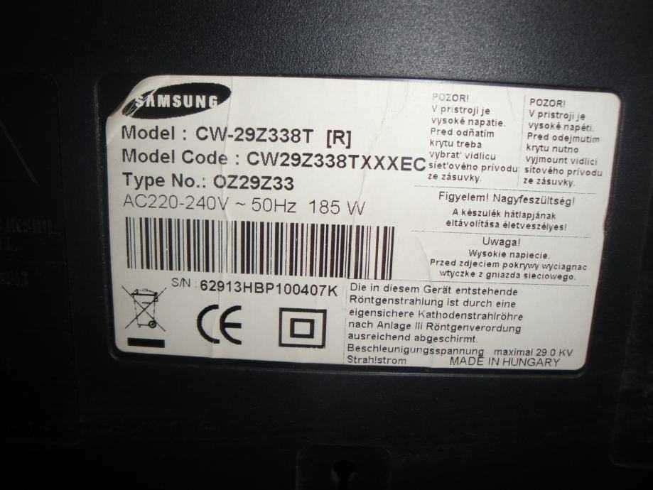 Vand Monitor Panasonic PM1P 73cm 81cm Samsung Slim PIP HDMI  Retro