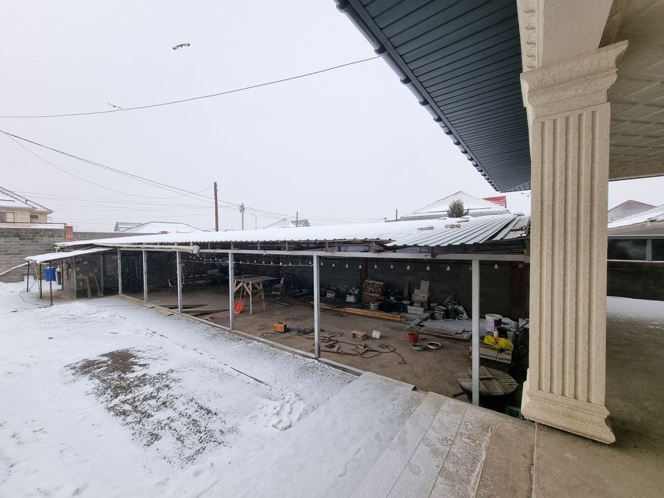 Готовый навес, односкатная ферма